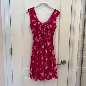 Calvin Klein pink tie dye dress
